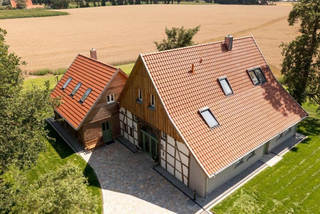 Zum Heuerling Ferienwohung Im Alten Stall Mit Sauna Versmold 外观 照片